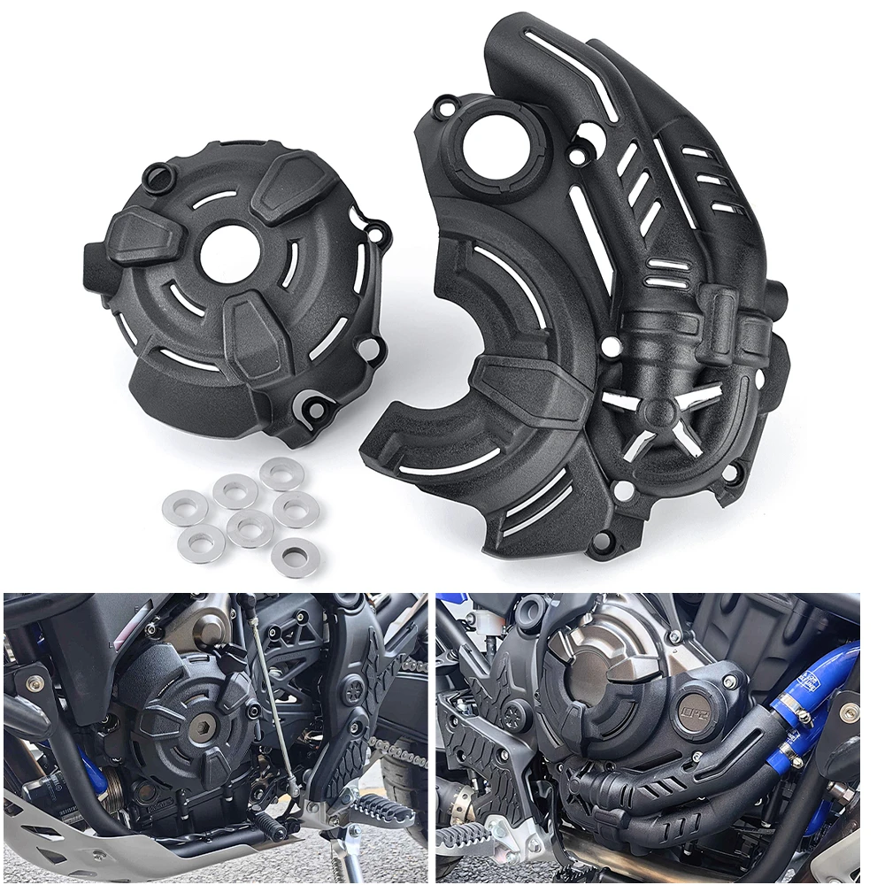 

Tenere700 MT07 Engine Stator Starter Cover Frame Slider Protector for Yamaha Tenere 700 19-25 MT-07 14-25 XSR700 Tracer 7 20-23