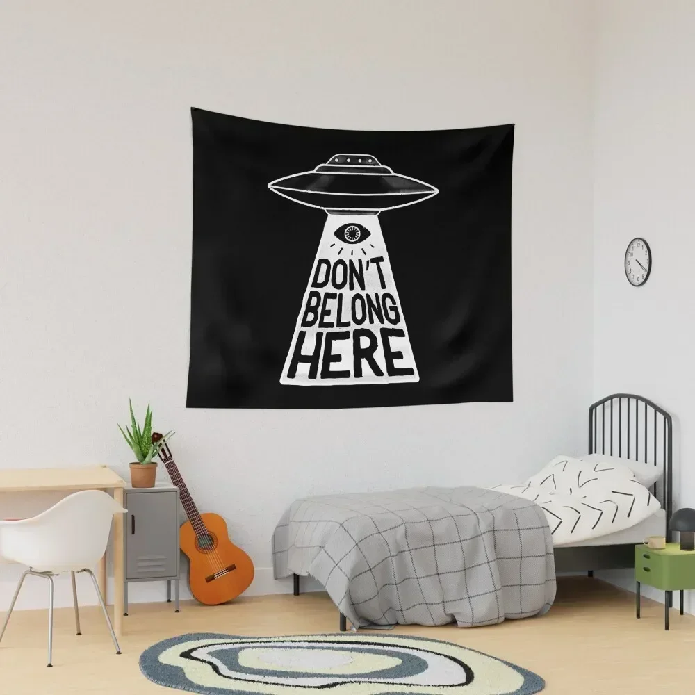 

Beam Me Up UFO Tapestry Room Decoration Accessories Bedrooms Decorations Tapestry