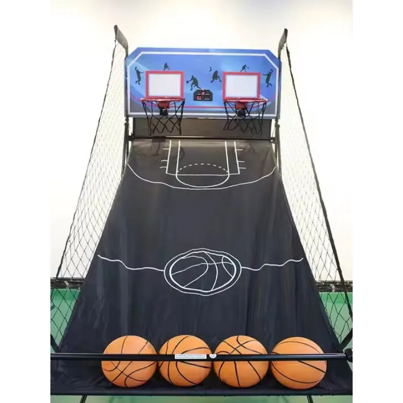 Indoor mini children's outdoor basketball hoop with backboard for children to play with, including ball