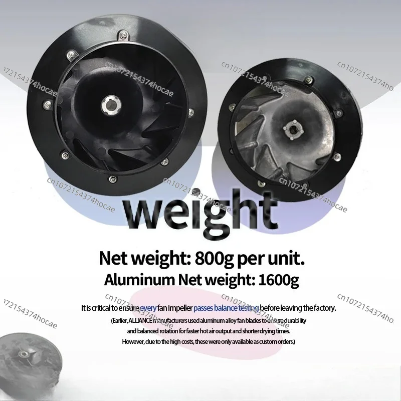 70359801 Dryer Blower Assembly, 8.72 OD T30 30lb Commercial Laundry Dryer Blower