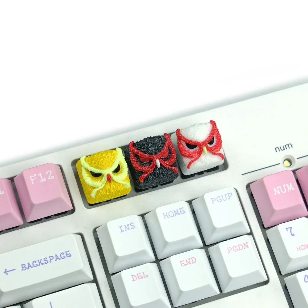 Owl Keycap Personalized Mechanical Keyboard Single Resin Key Customized Kaihua TTC Cherry G-Axis Cross Universal