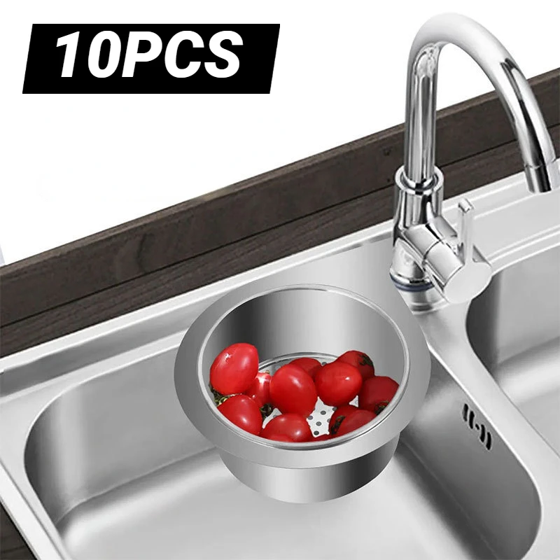 

1-10PCS Swan Drainage Blue Stainless Steel Sink Filter Basket Kitchenware Storage Basket Hanging Drainage Rack Sink Organiser