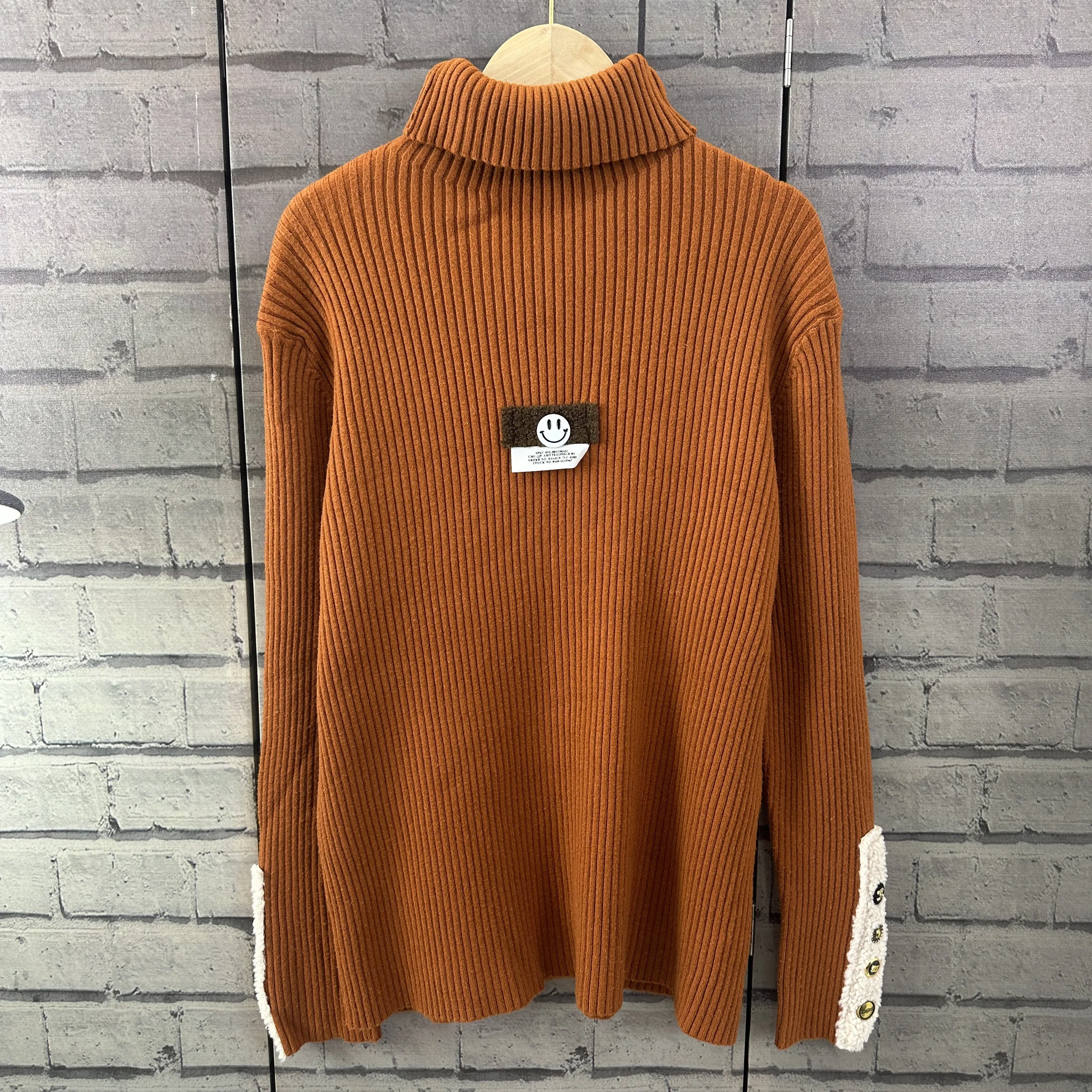 

Женский свитер Thiened Long Sve с высоким воротником, базовый слой, трикотаж средней длины, A533, зимняя модная женская одежда