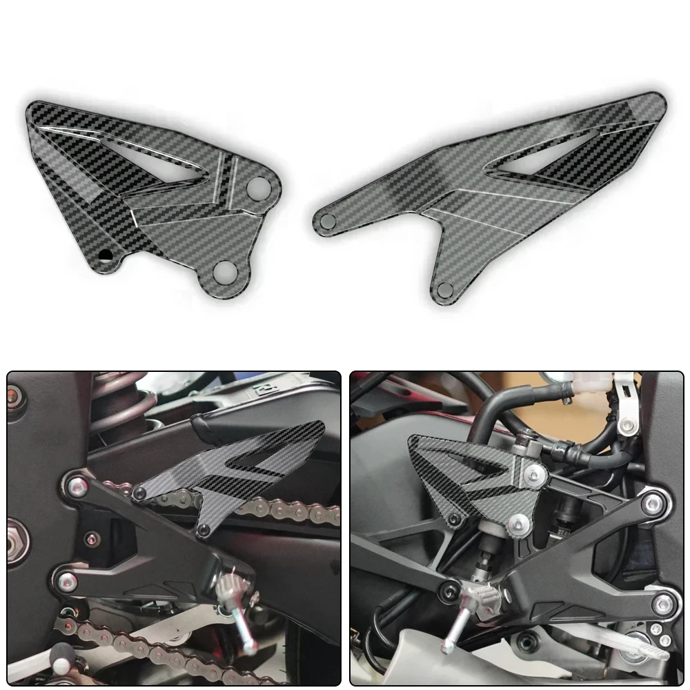 

Для Yamaha R1 R1M 2015-2024 модификация мотоцикла, текстура из углеродного волокна, аксессуары, защита для ног, педаль