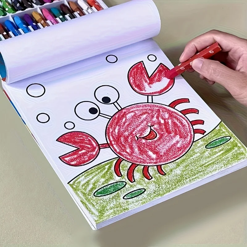 160-Page Kids Coloring & Drawing Book with Animal & Nature Themes - Non-Toxic Safe Paper, Art Supplies for Children for Ages 2-5