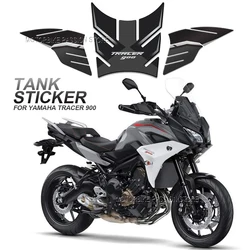 For Yamaha TRACER 900 Tracer 900 2018-2020 Motorcycle 3D Carbon Fiber Fuel Tank Pad Sticker Decal Protector Cover Waterproof