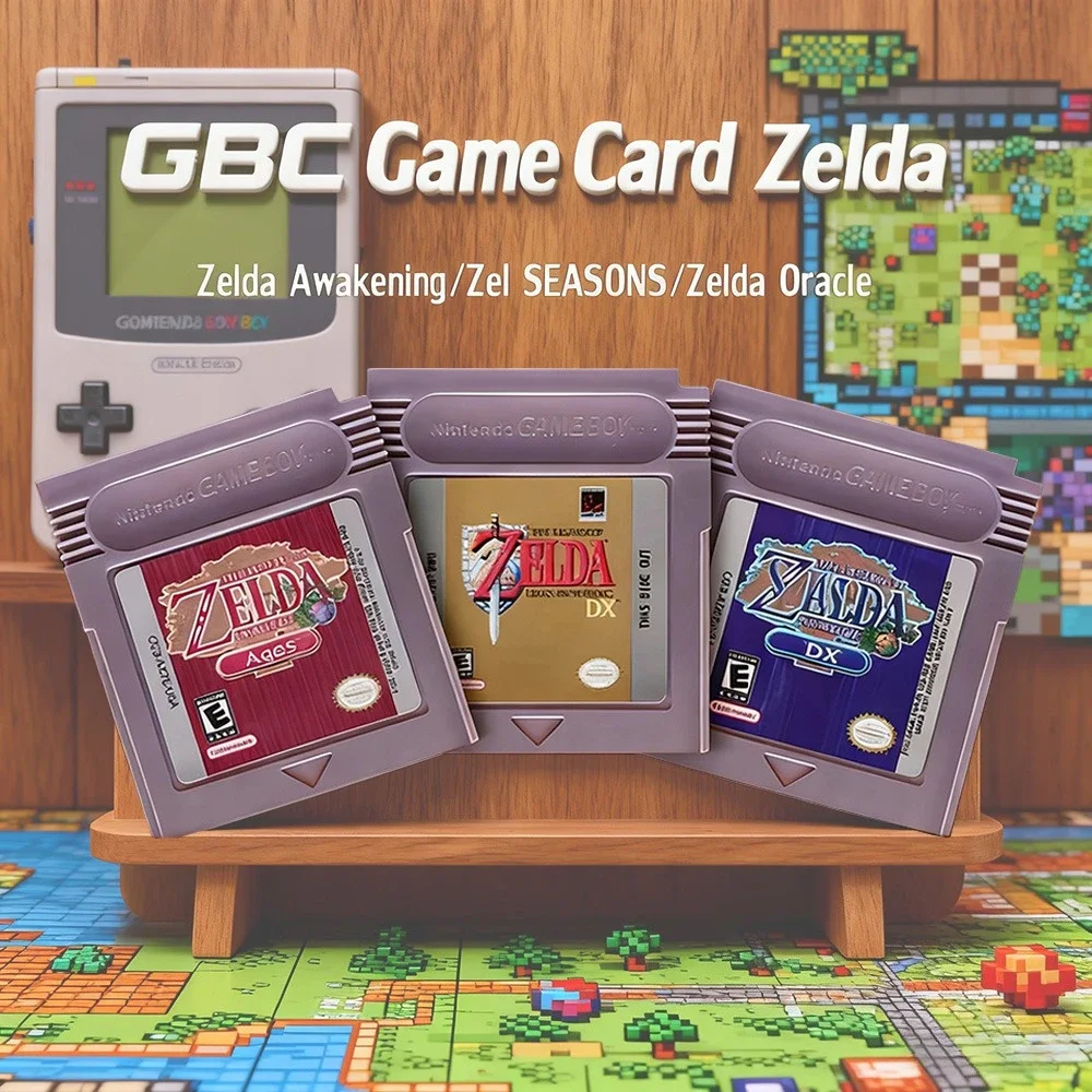 GBC Card 16 Bit Video Game Cartridge Console Card for Gameboy Awakening Oracle of Seasons Classic Game English Version