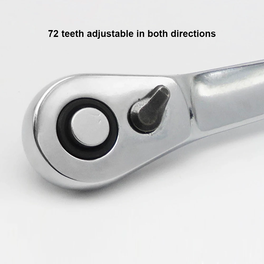 مفتاح ربط بسقاطة صغير 1/4 مفتاح ربط سريع مزدوج الأطراف 72 مفك براغي أسنان مفاتيح عزم دوران سداسية أداة إصلاح يدوية