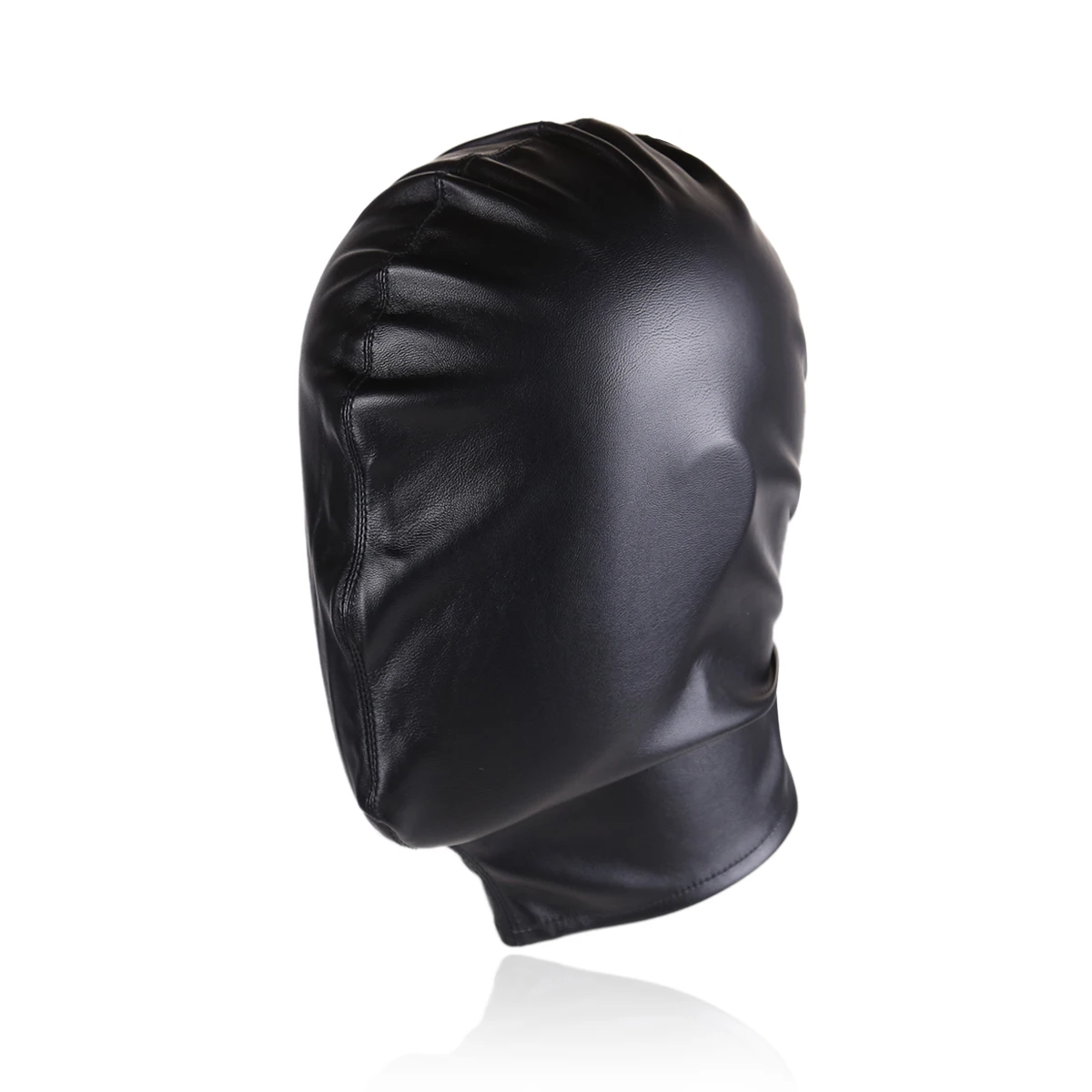 Nonbreathable Head Cover Black Face Headgear Eye Mask Control Punishment Bondage Slaves BDSM Props for Women and Couple Roleplay