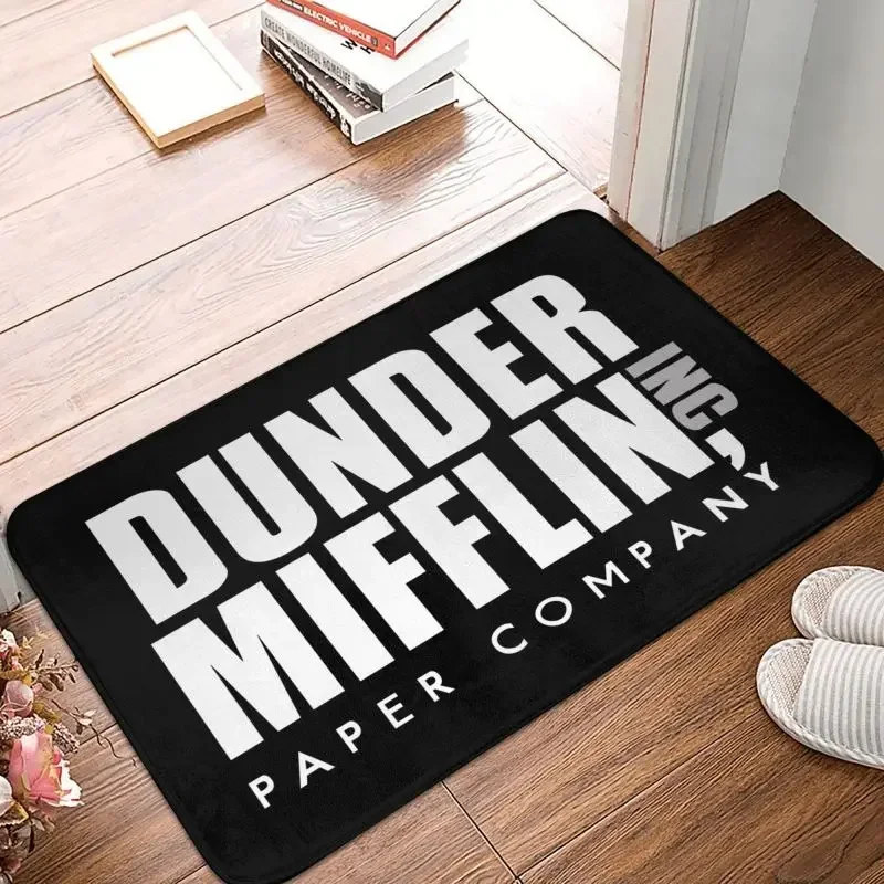 1PCThe Office TV Show Dunder Mifflin Paper Company Doormat Anti-Slip Kitchen Bathroom Mat Garage Door Floor Entrance Carpet Rug