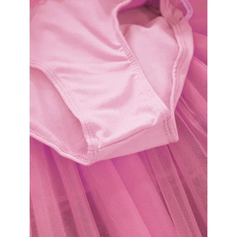 SN55Детское платье-пачка для балета и танцев для девочек, трико с блестящими пайетками, платье, костюм балерины, гимнастика, катание на коньках, сценическое представление D$@1w