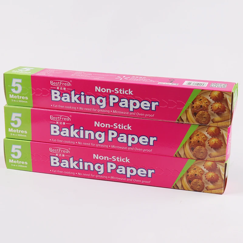 Food ade Double Sided Non-Sti Baking Paper Oil Absorbing Kitchen Tool for Cookies Cakes And Ovens High Temperature Resistant