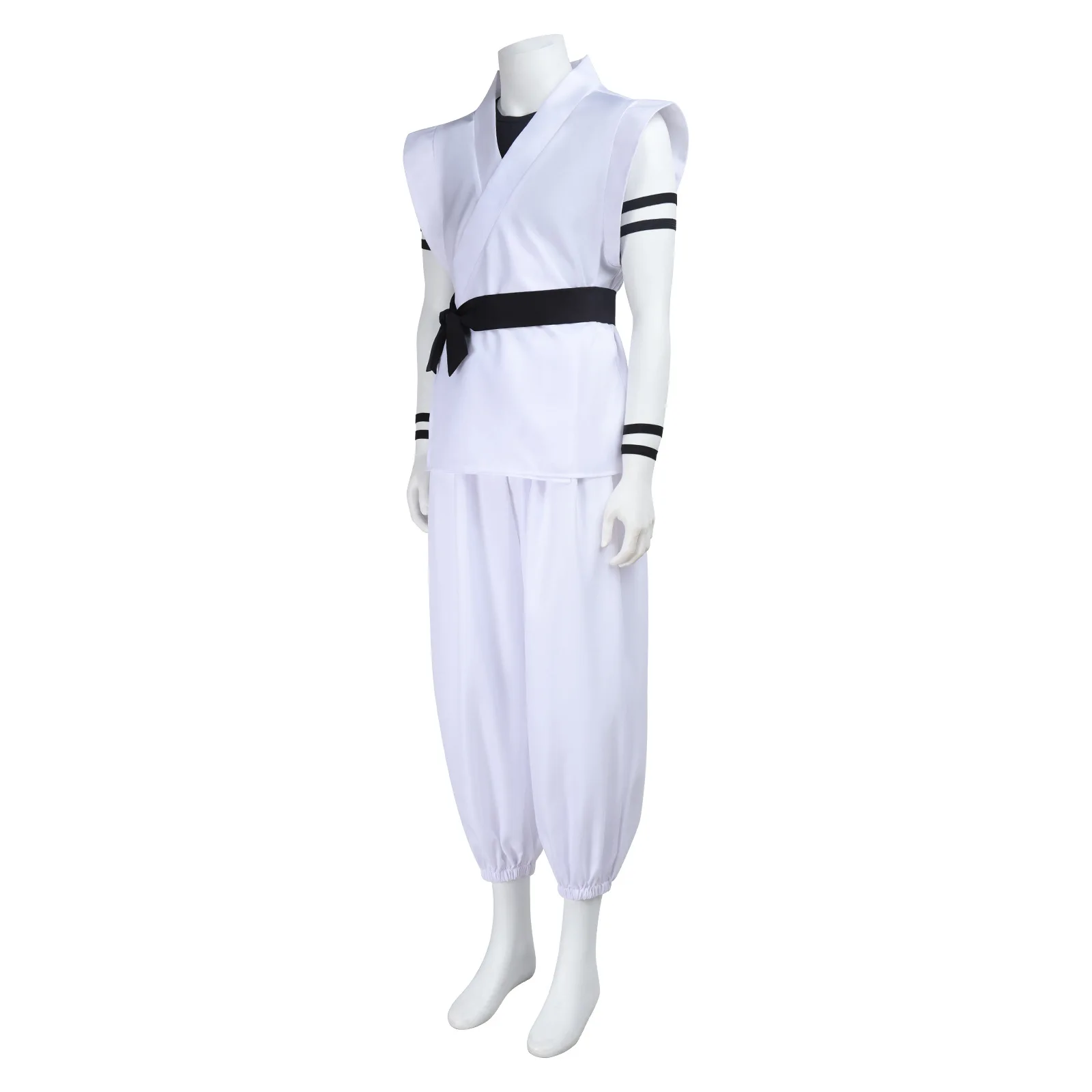 Ryomen Sukuna Costume White Kung Fu Suit with Tattoo Stickers Ryomen Sukuna as Megumi Showdown Cosplay Costume Full Set 2026 view 3