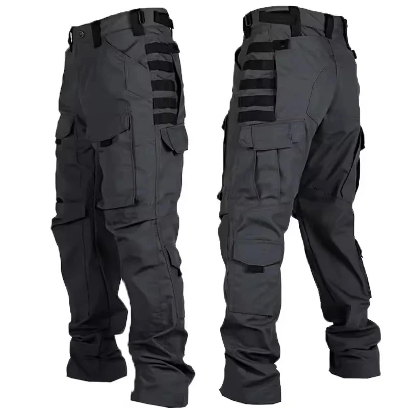 Taktische Hosen für Herren, Outdoor-Cargohosen mit mehreren Taschen, Militär-Kampfhosen, strapazierfähige Wander- und Arbeitshosen für Herren. – Detail 4