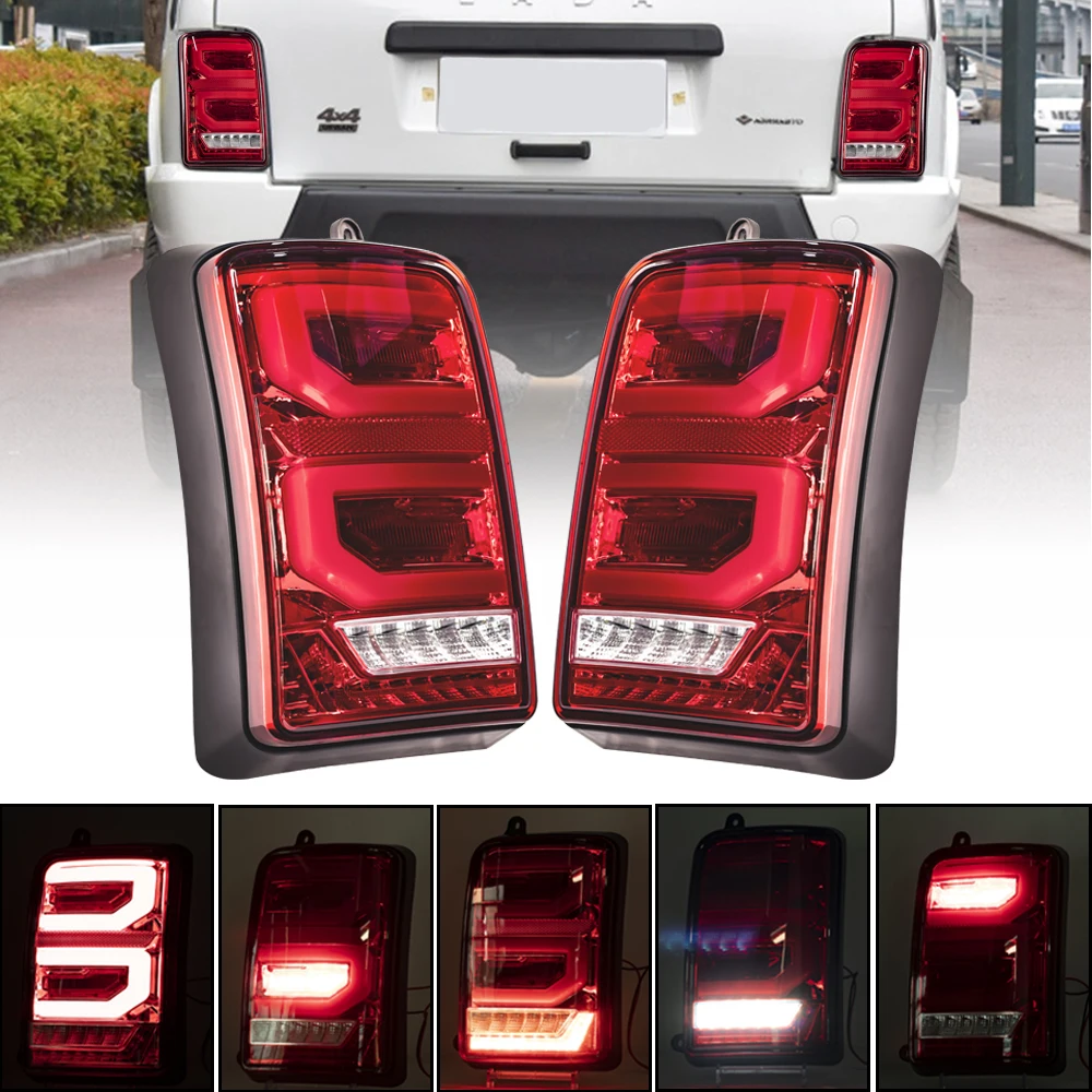 

For Lada Niva 4X4 1995- LED Rear Tail Lights for Niva 4x4 with Daytime Running Lights LED Brake Signal for LADA NIVA Accessories