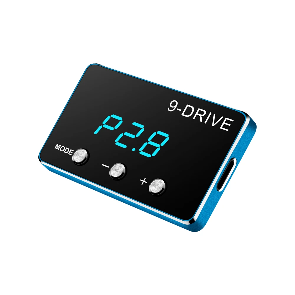 Blue Electronics Accessories 9 Drive 9 Modes Digital Car Throttle Response Controller Racing Accelerator Potent Pedal Booster