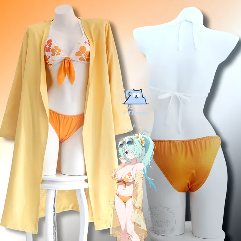 

Game Blue Archive Tsuchinaga Hiyori Cosplay Costume Swimsuit Outfit Tsuchinaga Role Play For Hallowmas Party Adult Women Men