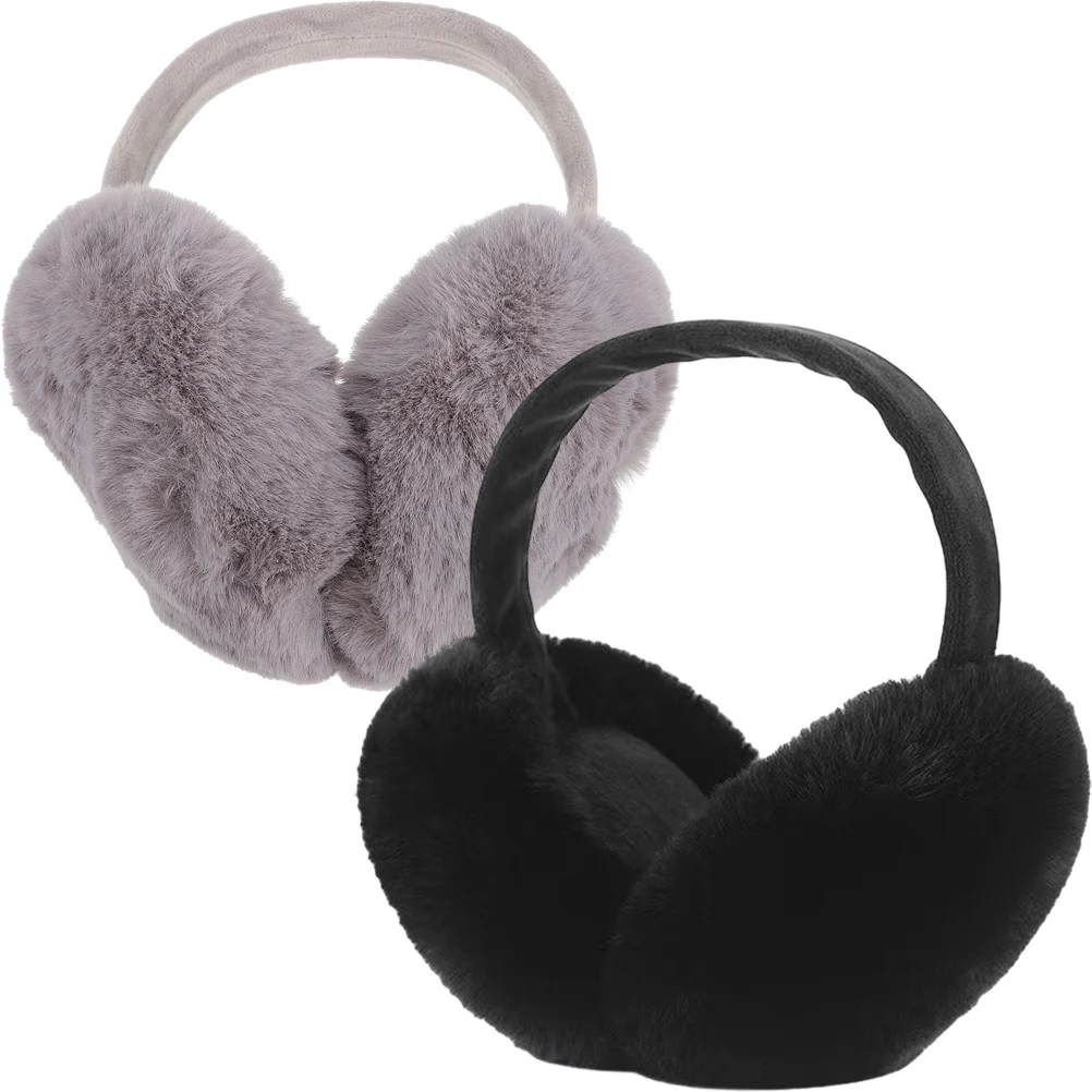 Windproof Plush Ear Cover, Ear Protector, Earmuff, Inverno, 2pcs