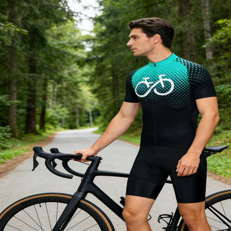 

Мужской велосипедный комбинезон для шоссейных гонок 2026 года, летний, быстросохнущий, дышащий, для триатлона, комплект одежды для велогонок