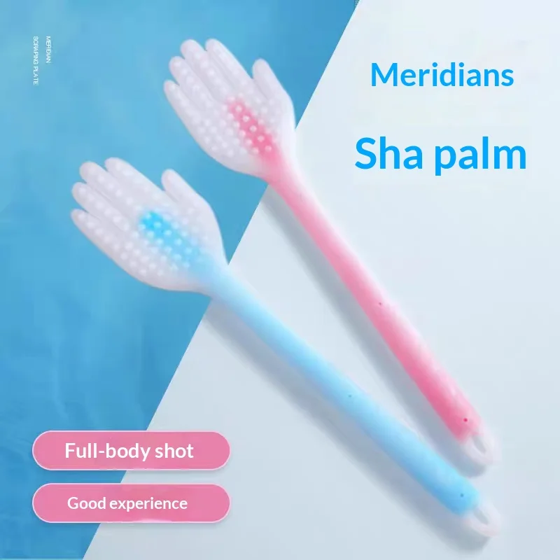 1/3/5PCS Silicone Gua Sha Board Meridian Massage Hammer Handheld Scraping Stick for Shoulder Neck Back Leg Muscle Relief Tool