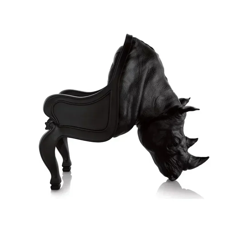 Nordic Creative Chair Design Furniture Fiberglass Lounge Chair Domineering Animal Shape Seat