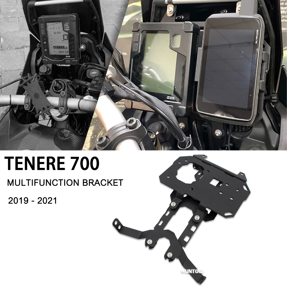 

Для Yamaha Tenere 700 T7 t700 t 700 2019-2021 мобильный телефон держатель GPS пластина мотоциклетный многофункциональный дисплей навигационный кронштейн