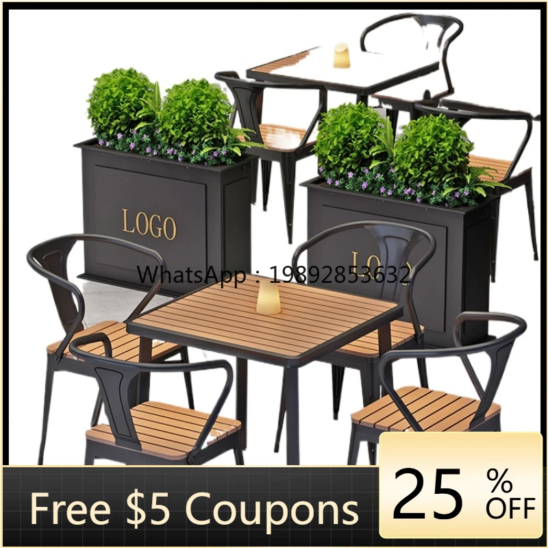 

ZZ ZK Outdoor Desk-Chair Courtyard Garden Balcony Dining Table Plastic Waterproof Sunscreen Lotion Days Table and Chair Combinat