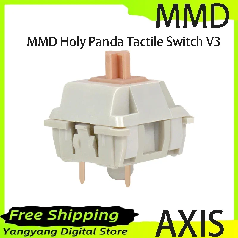 MMD Holy Panda interruttore tattile V3 paragrafo axis hifi sound 55g 62g tastiera meccanica sostituzione interruttore asse personalizzato fai da te 3pin