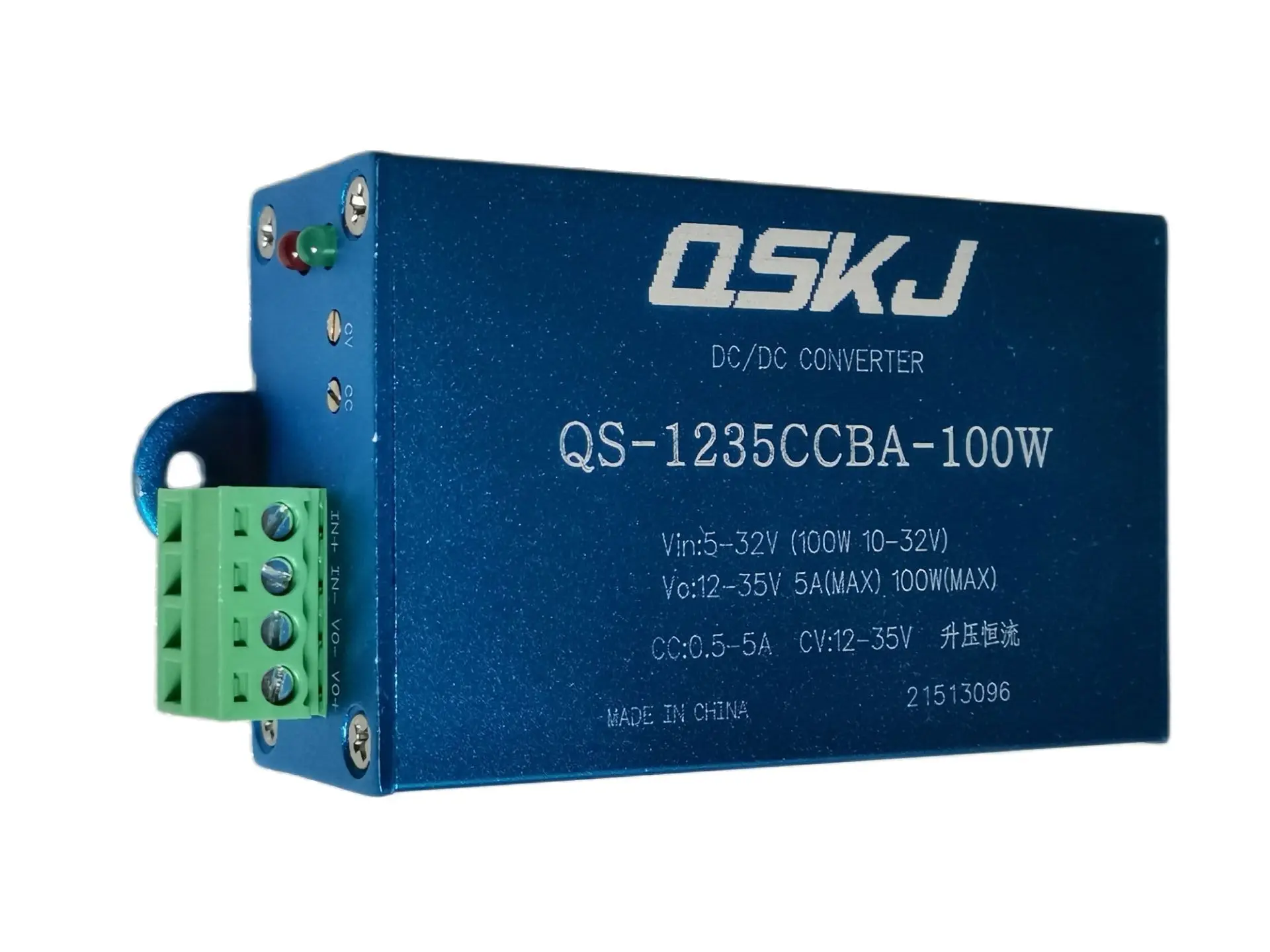 QS-1212CCBA-80W Input 8-30V Output 2-16V 80W Constant current Constant voltage Auto Boost Buck Converter