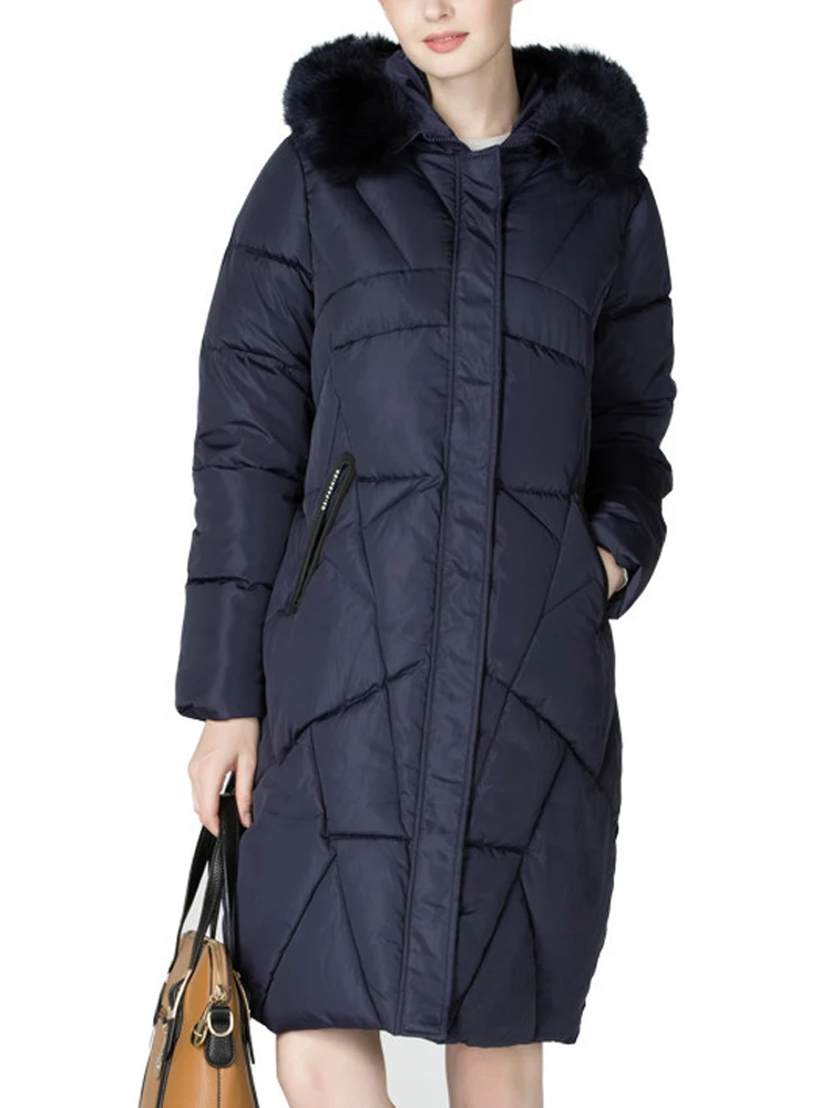

Clearance Women's Winter Jacket Fur Coat Warm Outwear Long Sleeve Coats Zipper Warm Long Coat For Women
