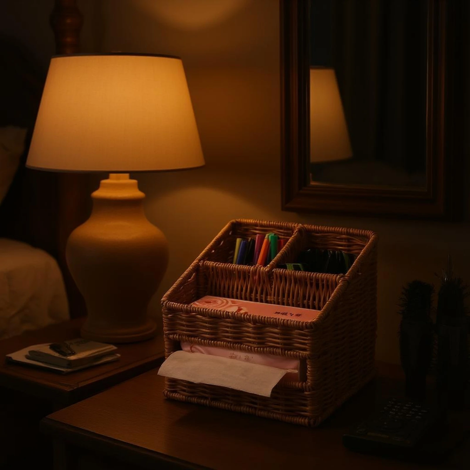 woven-desktop-basket-paper-rope-weave-wicker-style-organizer-basket-compartmented-slanted-front