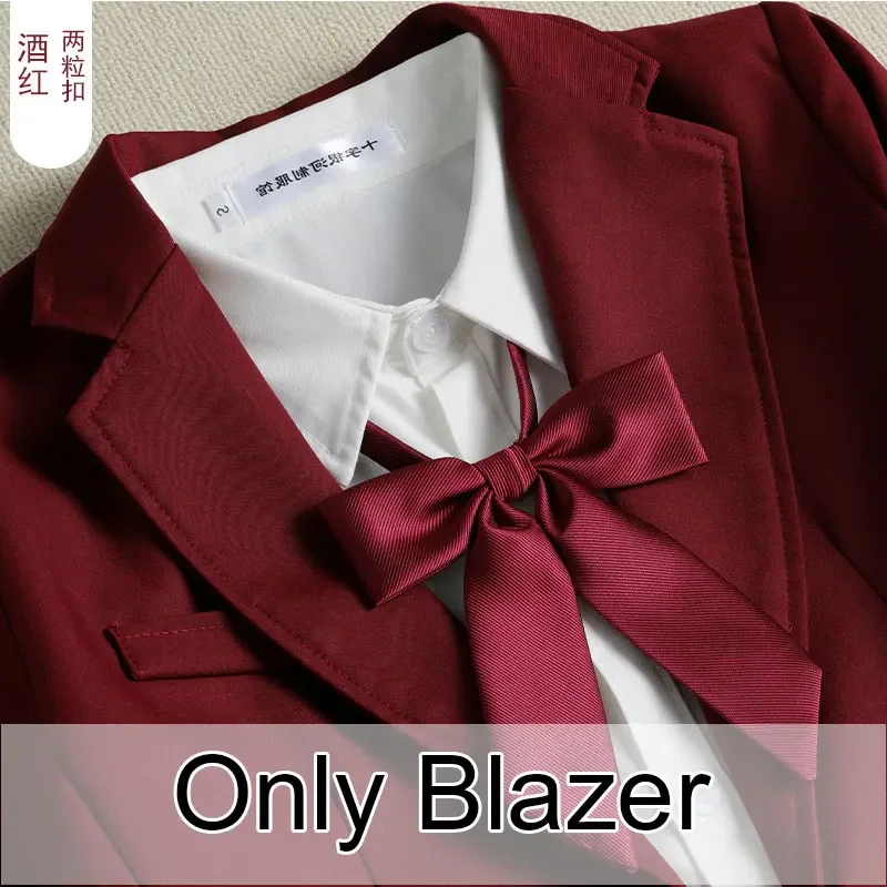 Abito da laurea coreano Uniforme giapponese Studente delle scuole superiori JK Blazer Ragazza Cappotti a maniche lunghe Abiti cosplay Seifuku all-match