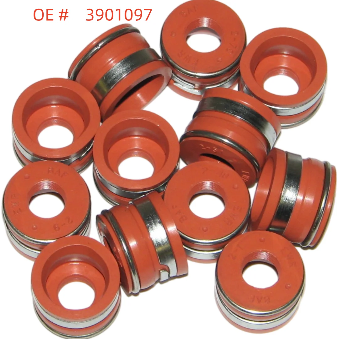 High quality New 12PCS 3901097 Diesel Engine Parts 4BT 6BT Engine Valve Oil Seal for Cummins 6BT