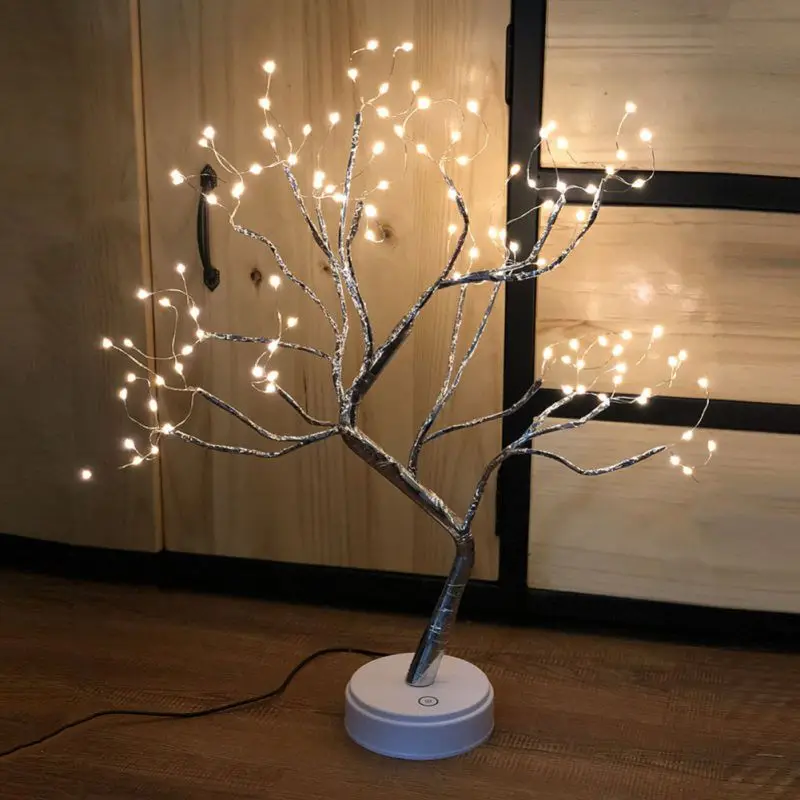 

LED Birch Tree Table Lamp Christmas Tree Fairy Lights Night Lights Bedroom Decor Christmas Birthday Gifts Mother's Day Gift