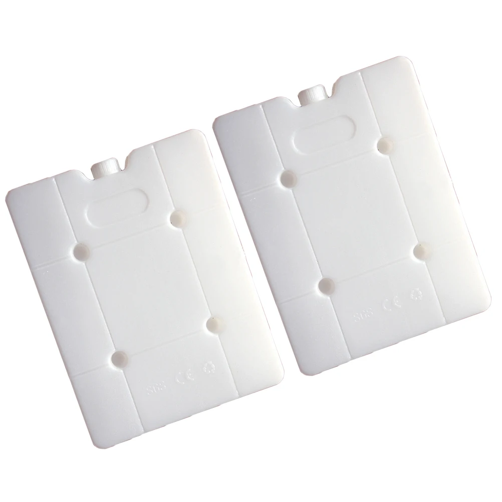 

2pcs Reusable Ice Crystal Box White Coolers Lightweight Multifunctional Packs Vegetable Fruit Storage Camping Hiking Gear