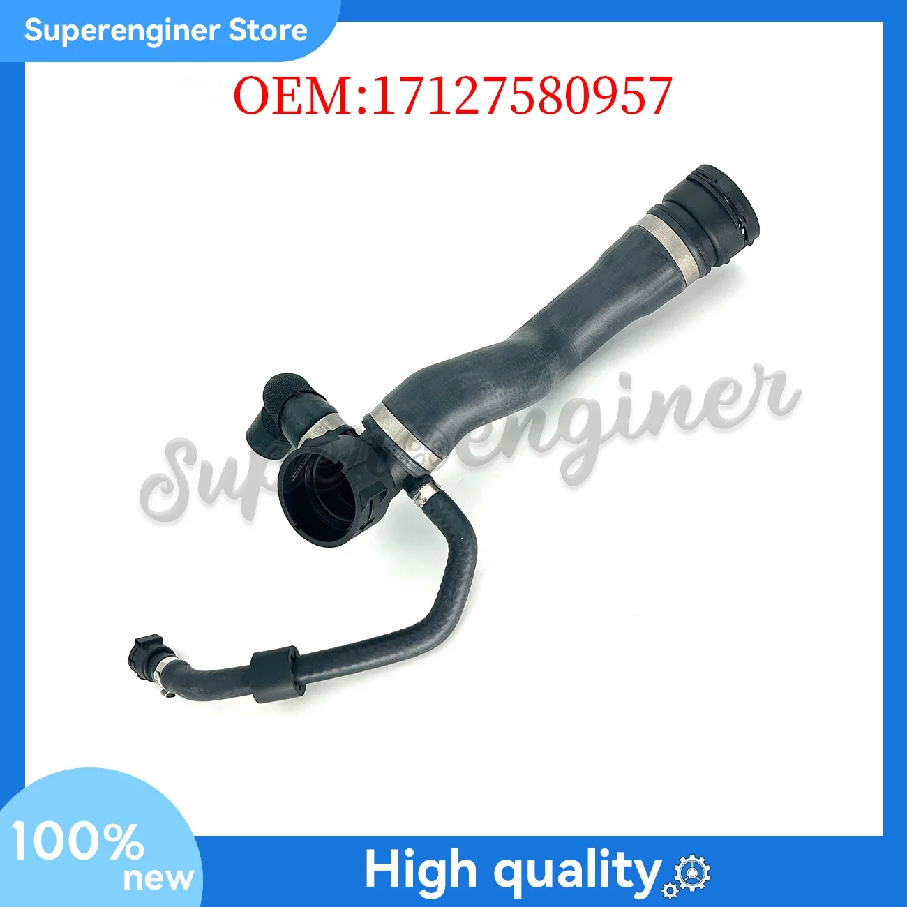 

17127580957 Патрубок радиатора для BMW 535i 2011-2016, 535i GT 2011-2013, 640i 2012-2018