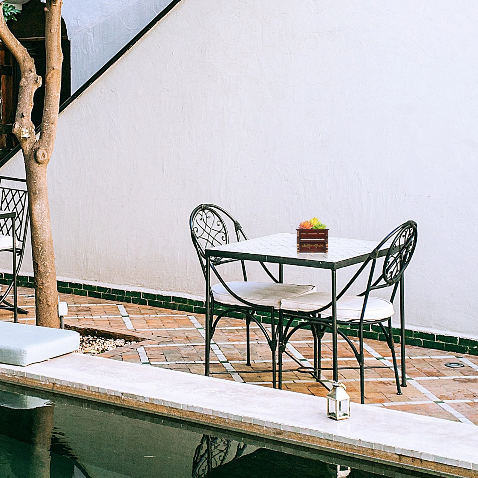 

1Pcs Piano Flowerpot Resin Mini Succulent Planter Desktop Decoration Creative Retro Plant Pot Home Gardening Container