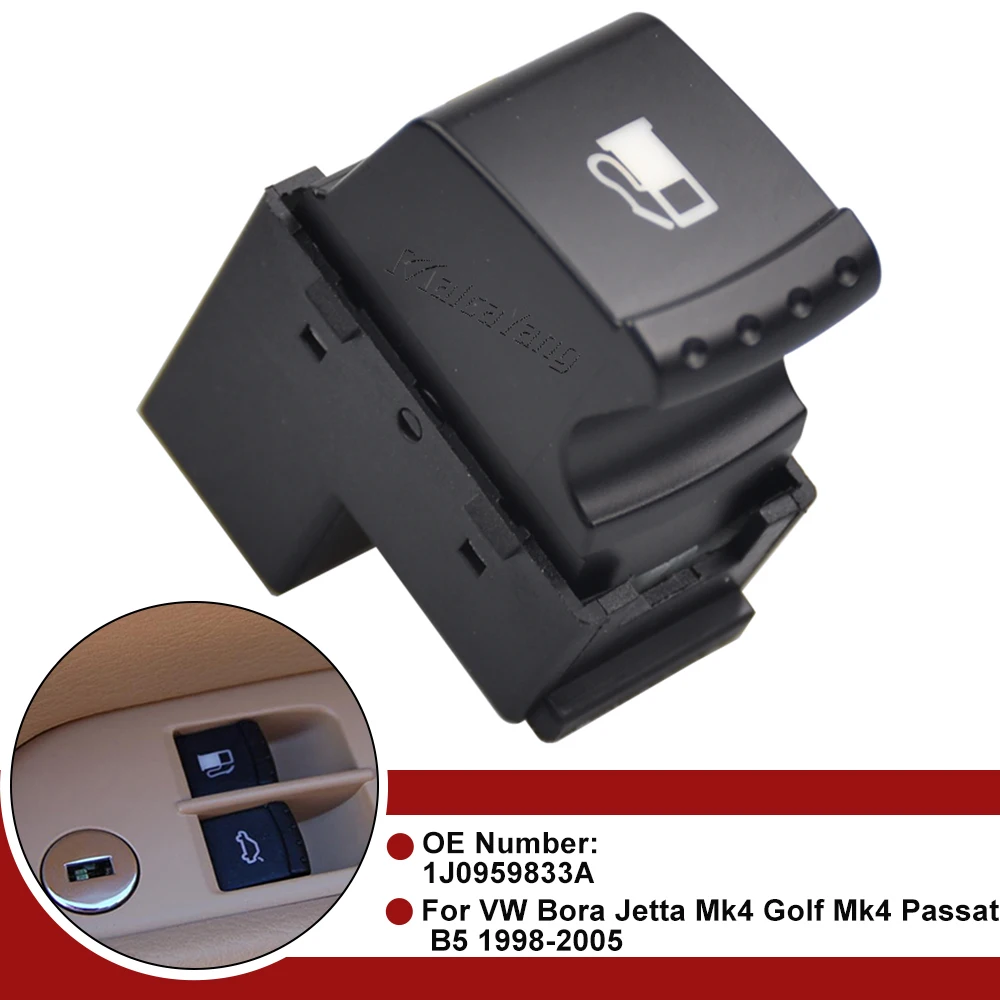 1J0959833A For VW Bora 1999-2005 Jetta Mk4 1999-2006 Golf Mk4 1998-2006 Passat B5 1998-2005 4 Pins New Fuel Tank Switch Button