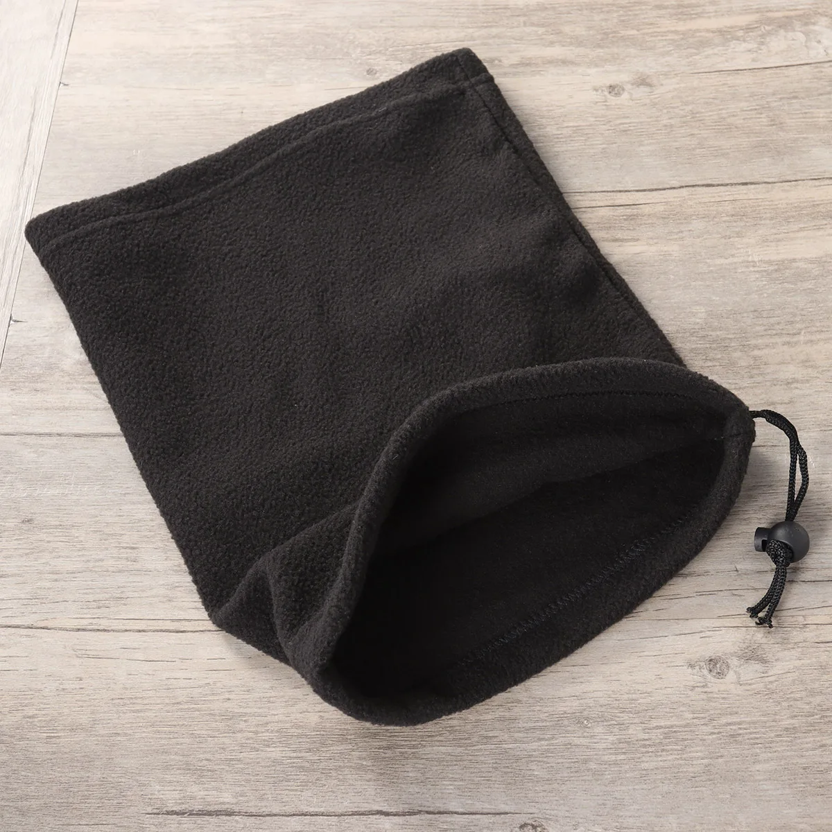 

Neck Gaiter Thick Dual-Use Tube Hat Face Mask Scarf Hood Bandana Black Stretchy Warm Comfortable Neck Warmer for Running Cycling