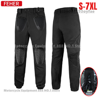 FEHER Motorcycle Riding Pants Summer Mesh Breathable MTB Motorbike Pants,with CE Protectionanti Fall Motocross Cycling Trousers