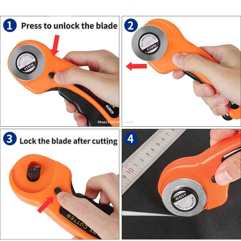 Manual Roller Cloth Cutter Dotted Line Straight Line Break Point Circular Paper Cutter DIY Leather Paper Fabric Cutting Tool