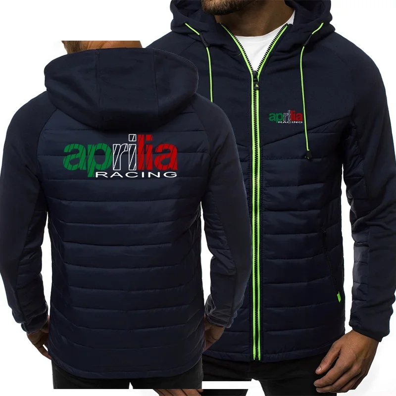 Spring and autumn Hoodie men's APRILIA logo car animation fun printing high quality cotton men's Jacket Hoodie hip hop casual