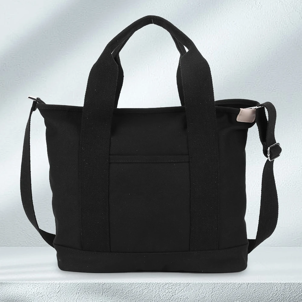 

Women Canvas Tote Bag Lightweight Retro Shoulder Hobo Bag Multi Pocket Vintage Satchel Bag Top Handle Bag Travel Holiday Bag
