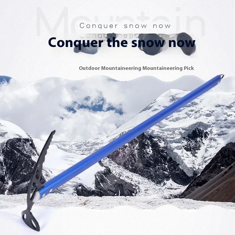 Plettro per ghiaccio multifunzionale per camminare, arrampicata e attrezzatura per avventure, hacchiello per arrampicata su roccia e neve per sport all'aria aperta