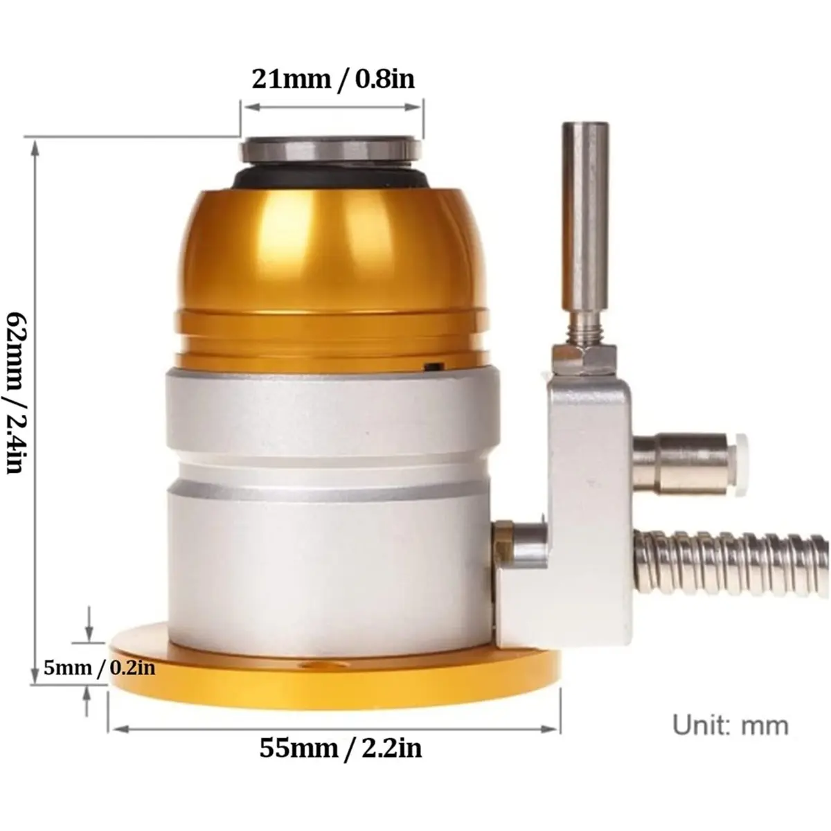 HGHO Tool Setter,DC 24V Normally Closed CNC Z Tool,Z Probe Tool Touch Sensor Setting Gauge for CNC Router Engraving