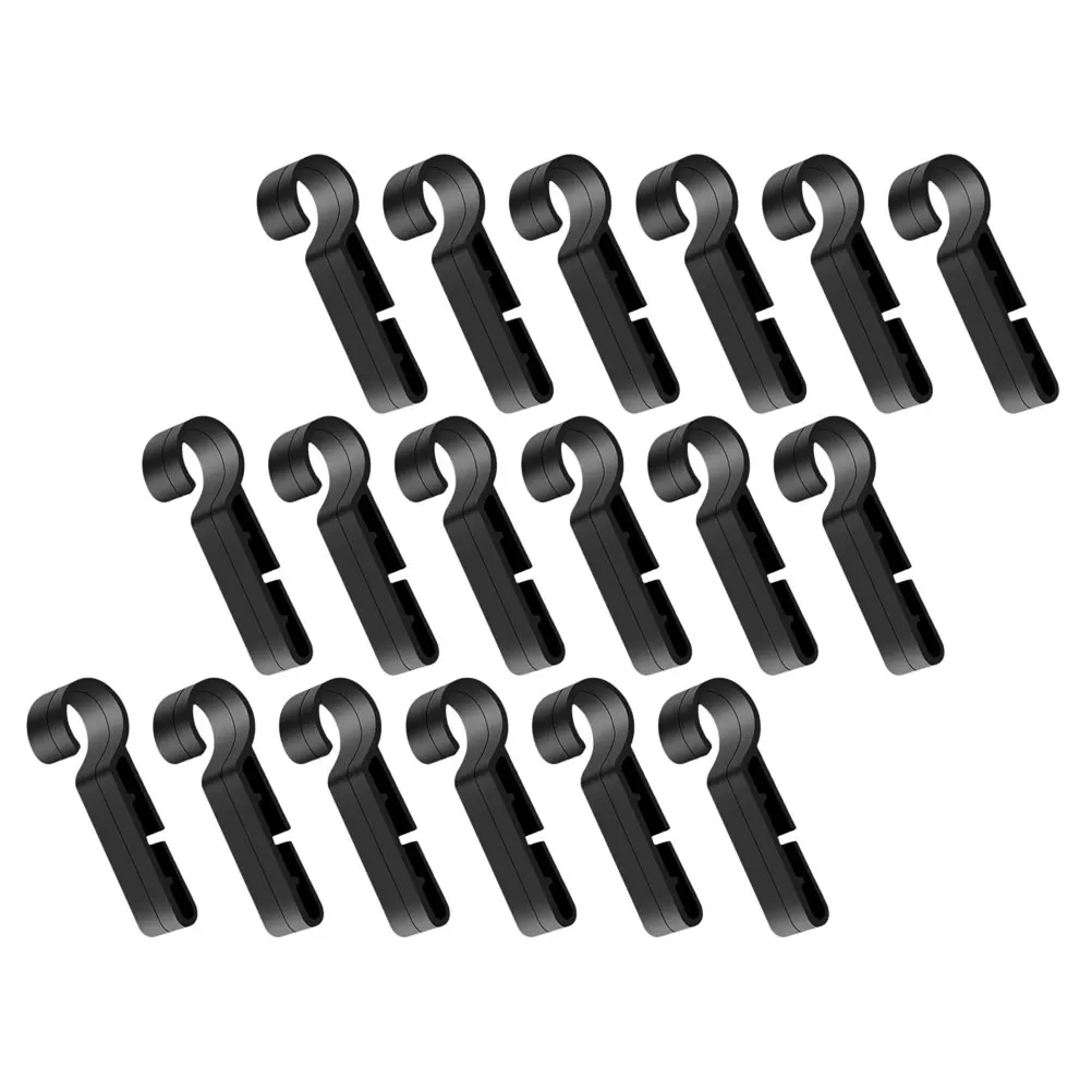 

50pcs Headlamp Clips Sturdy Non Slip Fixing Suitable Headlamps Helmets Construction Outdoor Black Easy Long Use