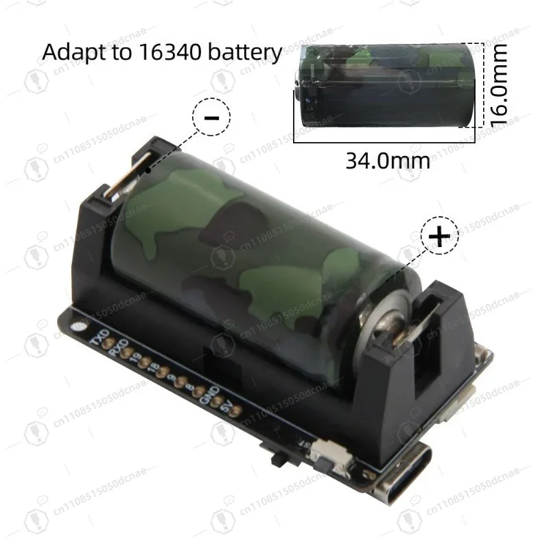 T-OI PLUS ESP32-C3 RISC-V Development Board WiFi Bluetooth 5.0 16340 Battery Compatible for Arduino IoT DIY Projects