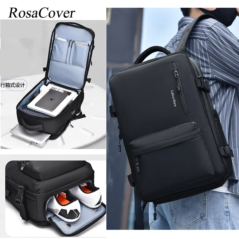 Large Capacity 15.6 inch USB charging Laptop Backpack Independent Shoes bag travel Business Backpack outdoor Rucksacks Mochilas