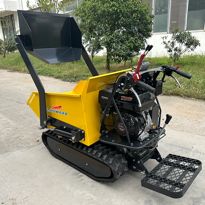 ODM OEM-camión LANDWARD crawler personalizado, minirvolquete para construcción pequeña, sitio de camión, Cargador automático, 500kg