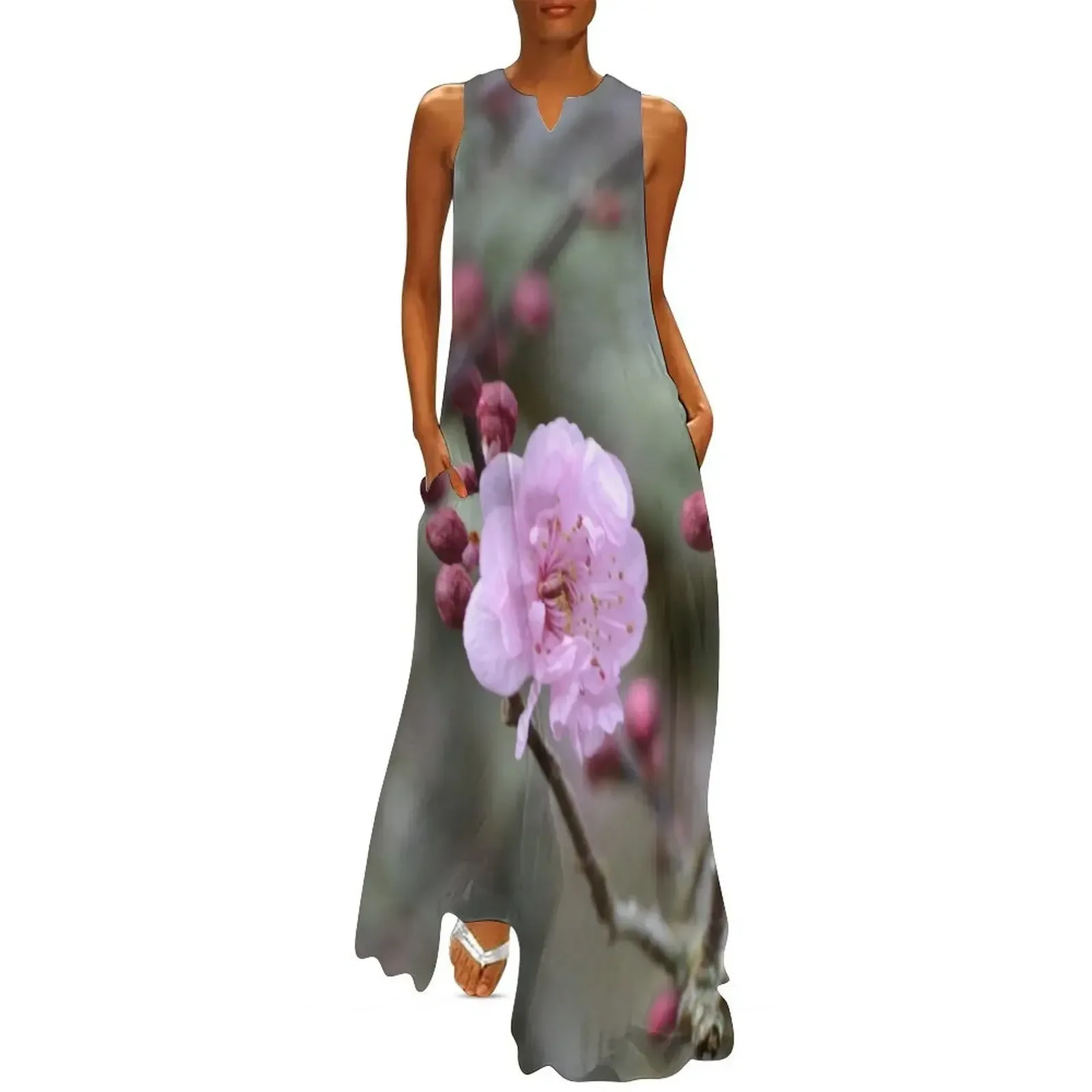

Cherry blossom Long Dress Long dress woman loose summer dress summer outfits for women 2025 long women summer